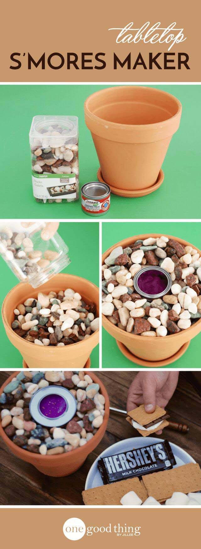 Make a Tiny Fire Pit for S’mores #flowerpot #clay #garden #decorhomeideas