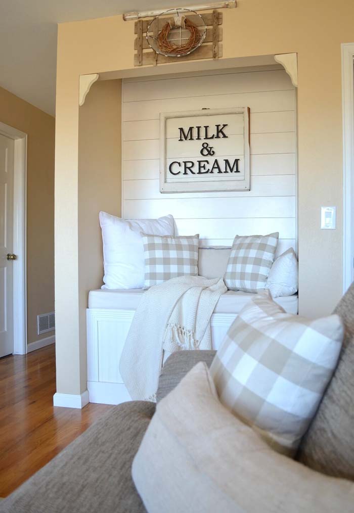Milk and Cream Sign For Reading Nook #farmhouse #sign #decorhomeideas