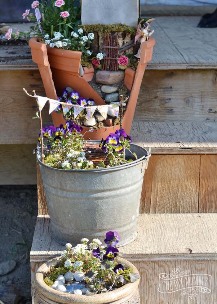 Mini Fairy Garden #vintage #garden #decoration #decorhomeideas