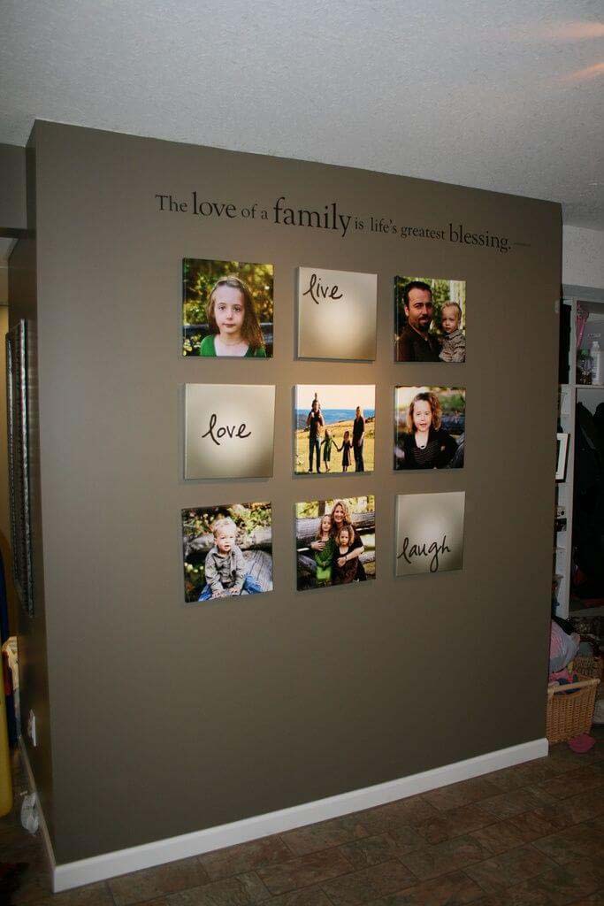 Powerful Message from Mixing Words and Images #wall #gallery #decor #decorhomeideas