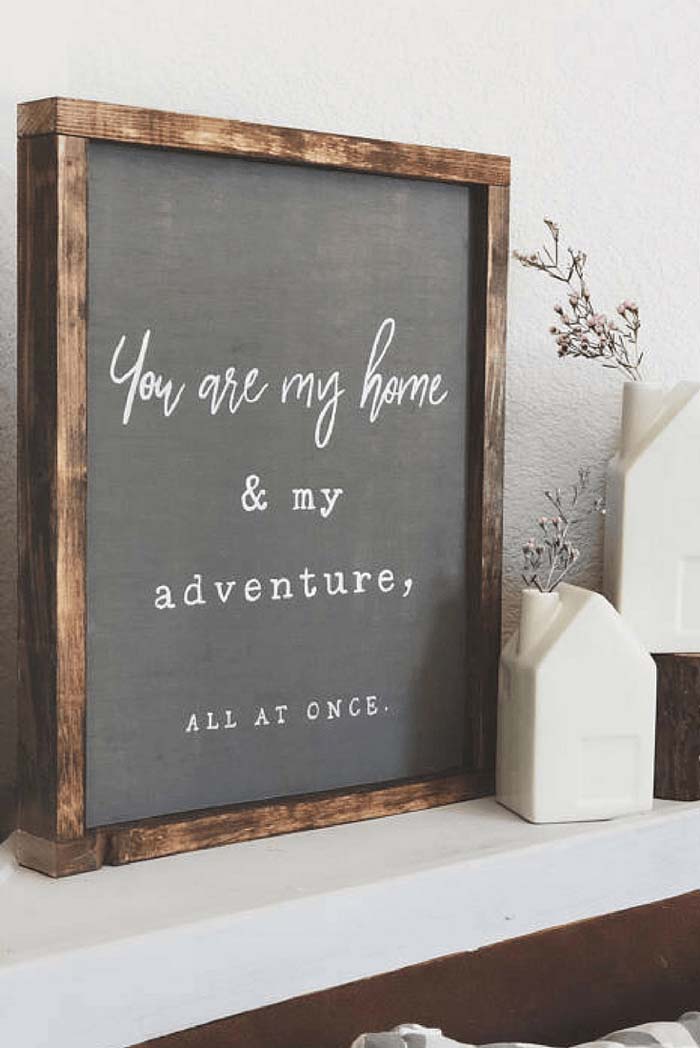 Modern Farmhouse Sign Ideas with Sweet Sayings #farmhouse #sign #decorhomeideas