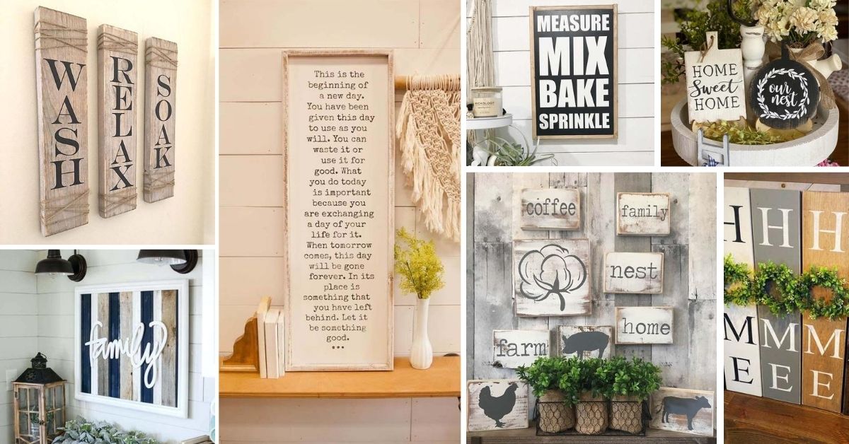 Modern Farmhouse Sign Ideas