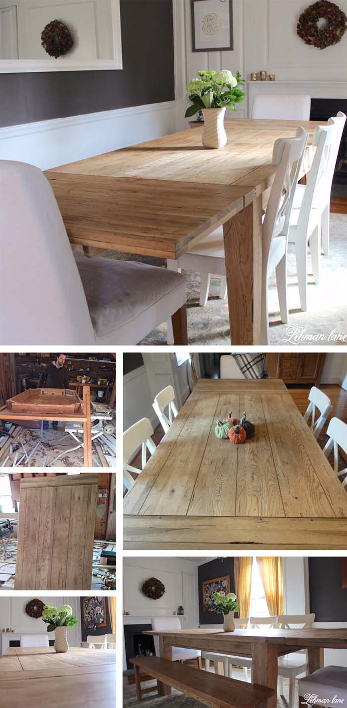 Natural Oak Statement Table #diy #farmhouse #table #decorhomeideas