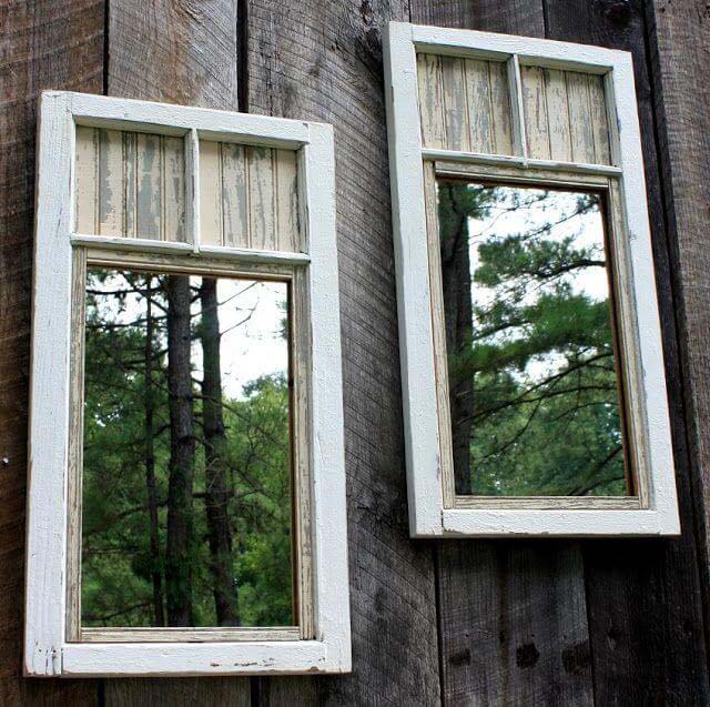 Old Window Mirror Garden Decor #old #window #garden #decorhomeideas