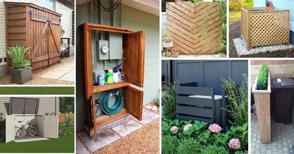 25 Budget Friendly Outdoor Hiding Ideas, Outdoor Electrical Box Covers Landscaping
