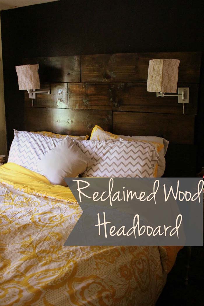 Reclaimed Wood Headboard #reclaimed #wood #projects #decorhomeideas