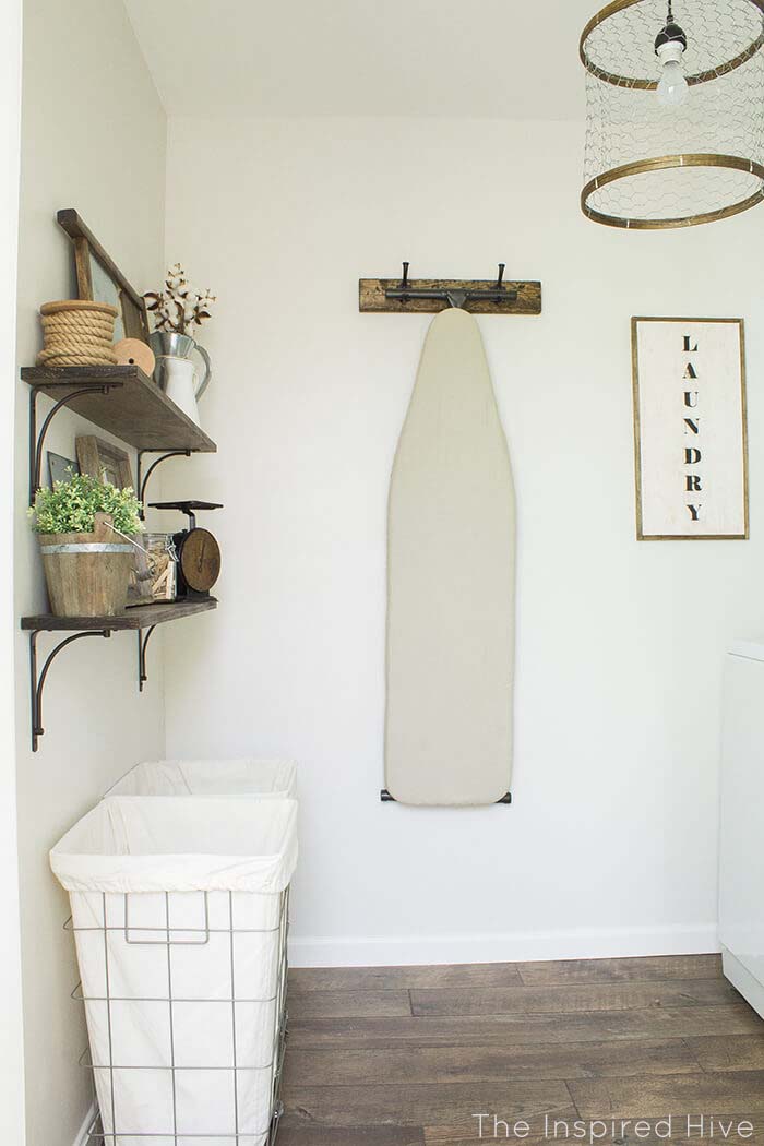 Rustic Industrial Laundry Room #laundry #vintage #decor #decorhomeideas