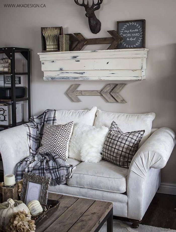 Shabby Chic Hunting Lodge Wall Mount #wall #decor #sofa #decorhomeideas