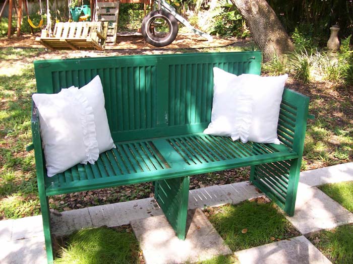 Shutter Benches #shutter #repurpose #decor #decorhomeideas