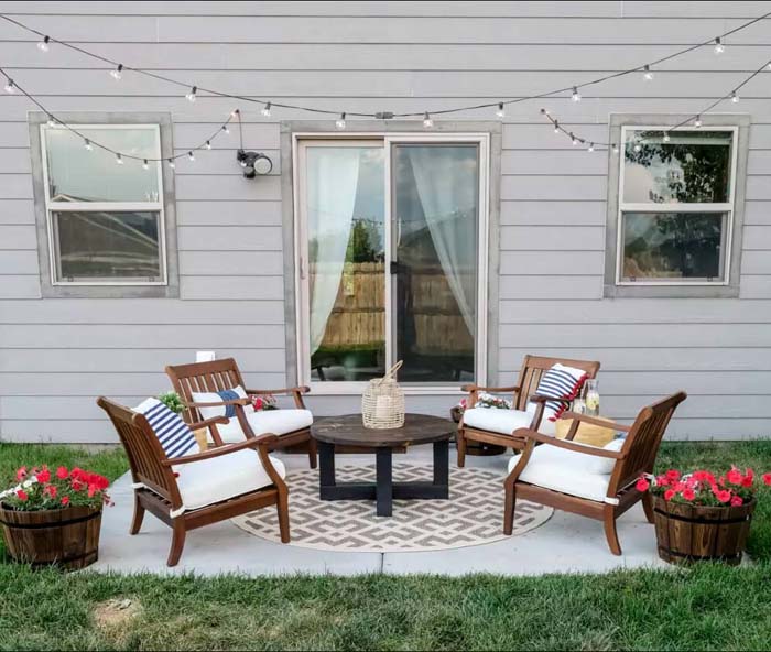 Small DIY Patio Makeover #garden #makeover #diy #decorhomeideas