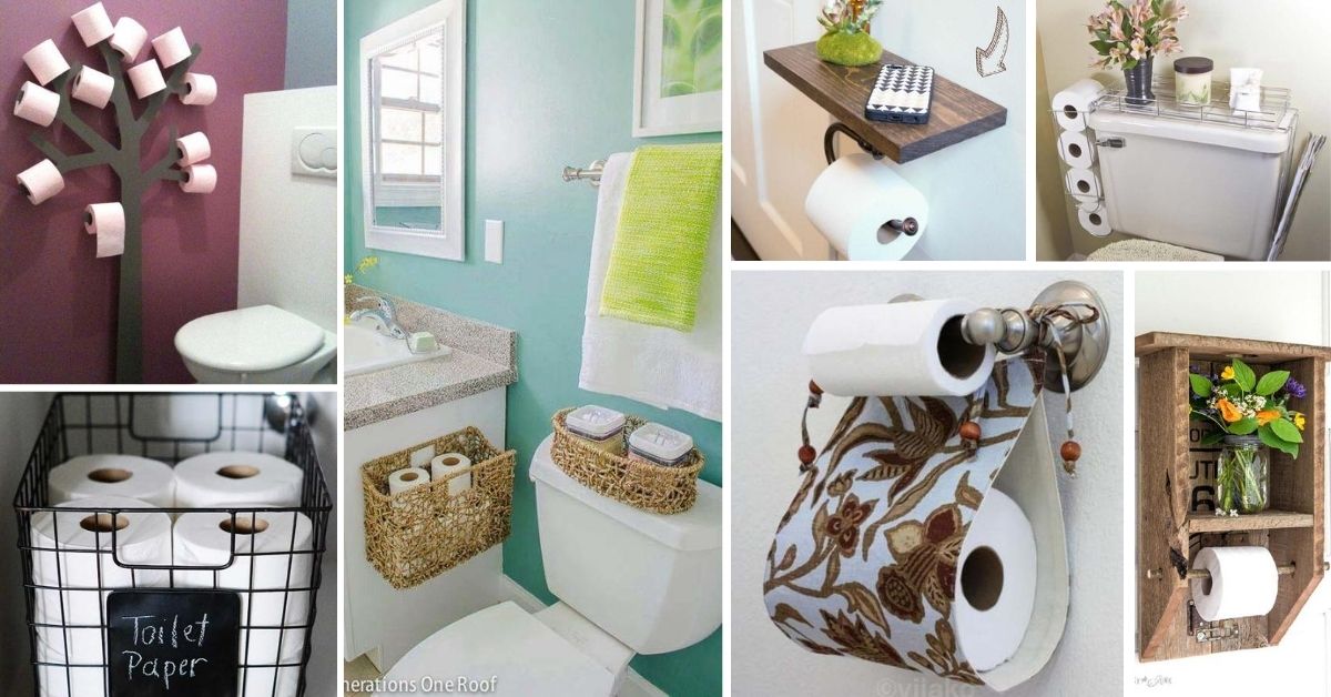 Toilet Paper Holder Shelf and Bathroom AccessoriesDIY Show Off ™ – DIY  Decorating and Home Improvement Blog