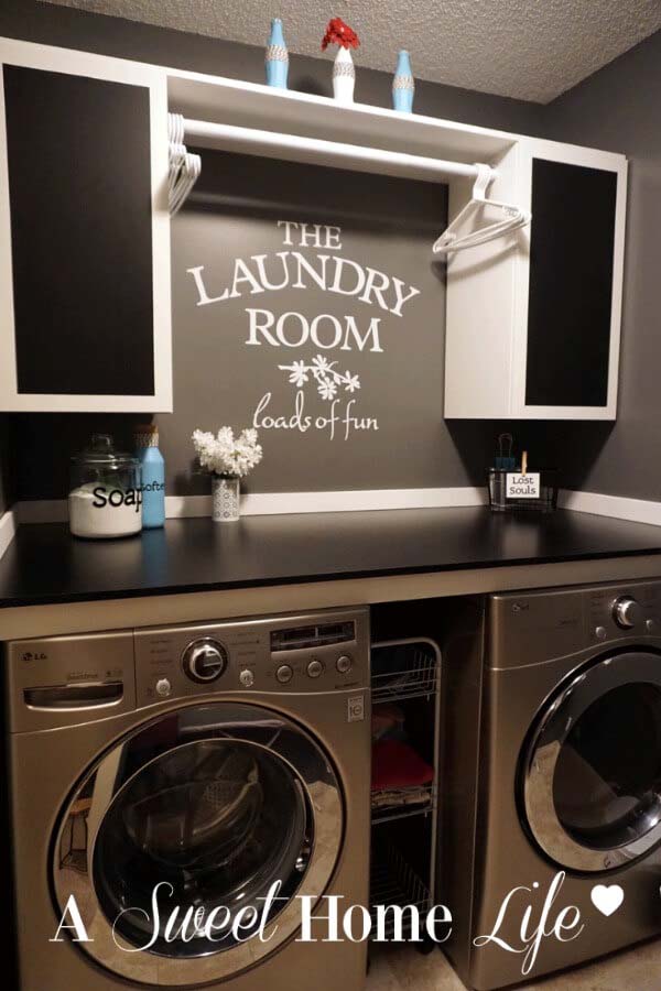 Vintage Laundry Room Vinyl Decal #laundry #vintage #decor #decorhomeideas