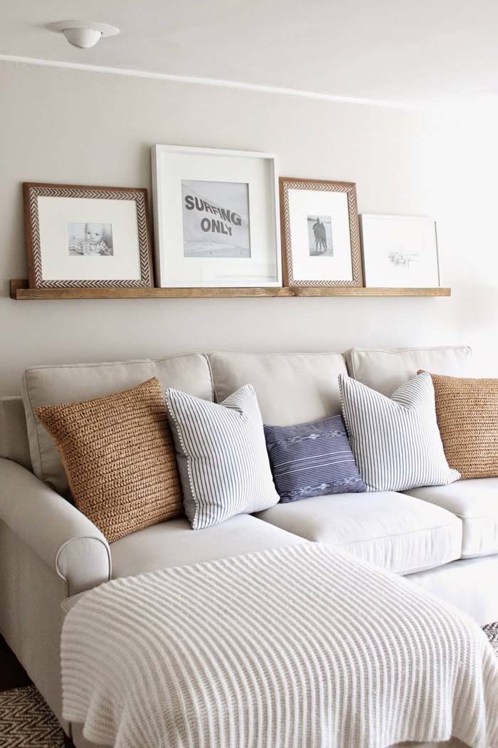 White Sands Simple Wooden Shelf #wall #decor #sofa #decorhomeideas