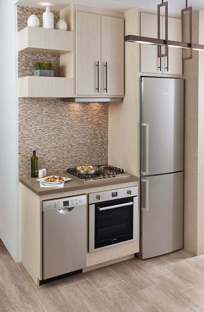 Amazing Neutral Colors Paired Well #small #kitchen #design #decorhomeideas