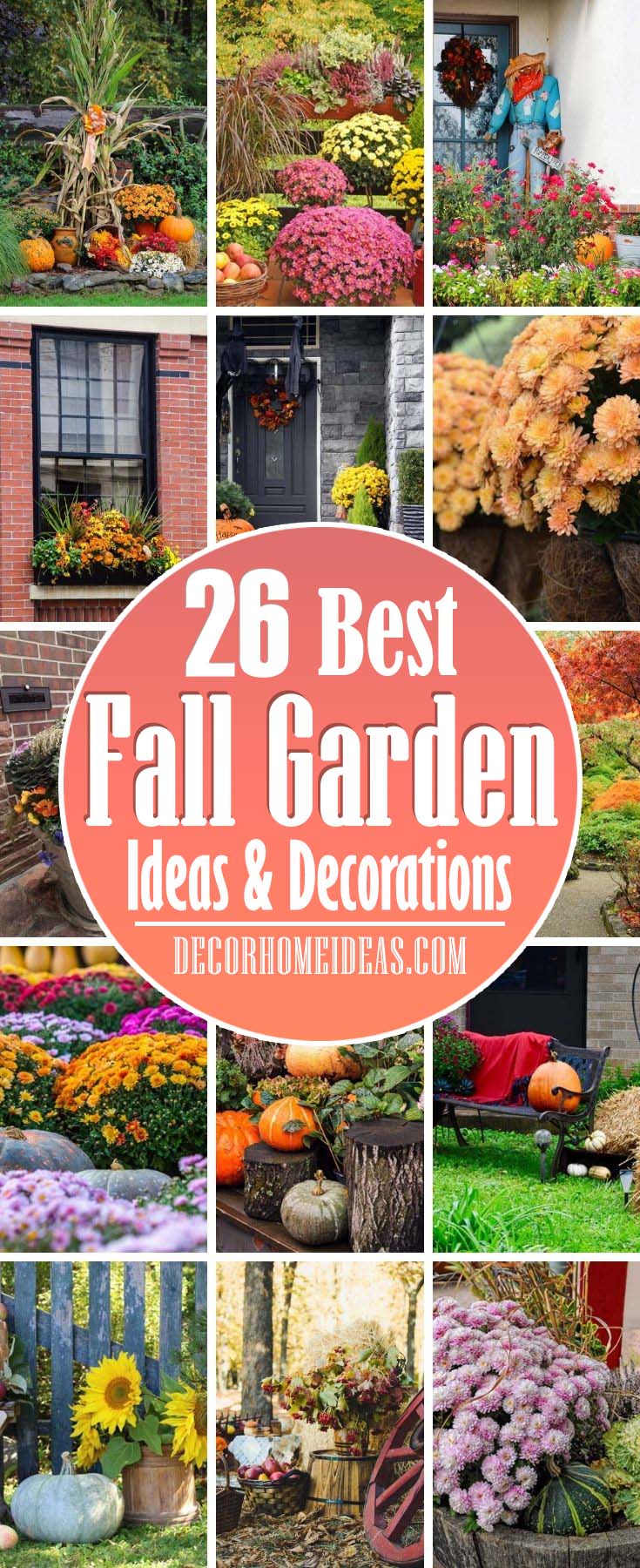 Best Fall Gardening Ideas And Decorations. Get the best ideas for extending the gardening season into autumn and find out what chores to complete to make sure your garden is the most beautiful in the neighborhood. #decorhomeideas
