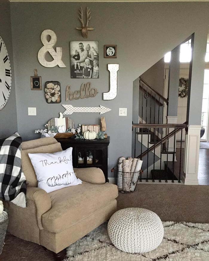 Charming Rustic Living Room Wall Decor Ideas #rustic #livingroom #walldecor #decorhomeideas