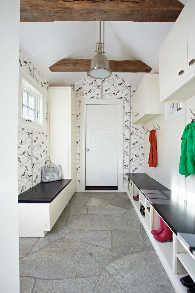 Cheerful Wallpaper Modern Day Cabinets #storage #mudroom #organization #decorhomeideas