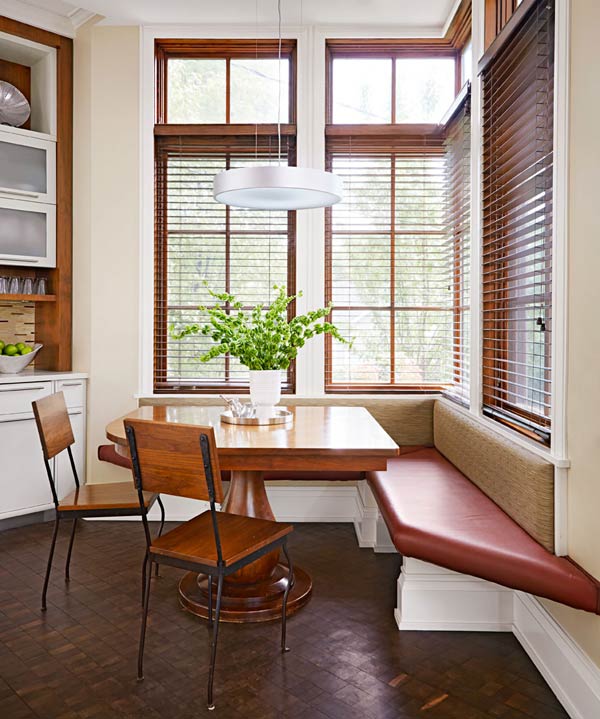 Corner Bench Meets Window Seat #kitchen #bench #decorhomeideas