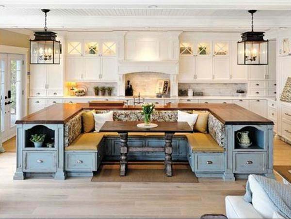 Creative U Shaped Kitchen Island Bench