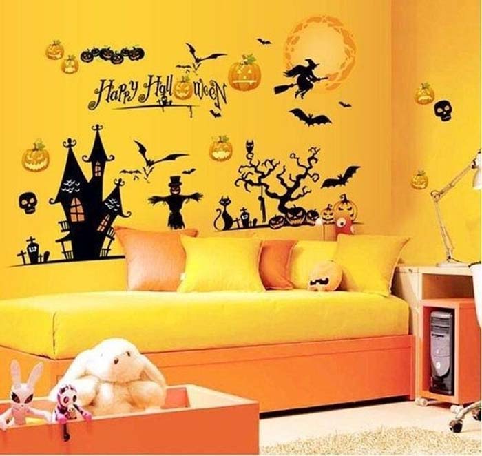 Cute Halloween Wall Art #halloween #kidsroom  #nursery #decorhomeideas