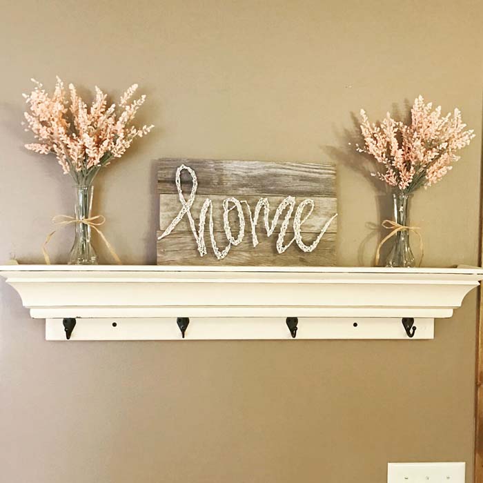 DIY Home String Art Barnwood Pallet Sign #diy #pallet #sign #decorhomeideas