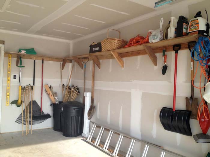 Dual Purpose Garage Wall Storage Solution #garage #organization #declutter #decorhomeideas