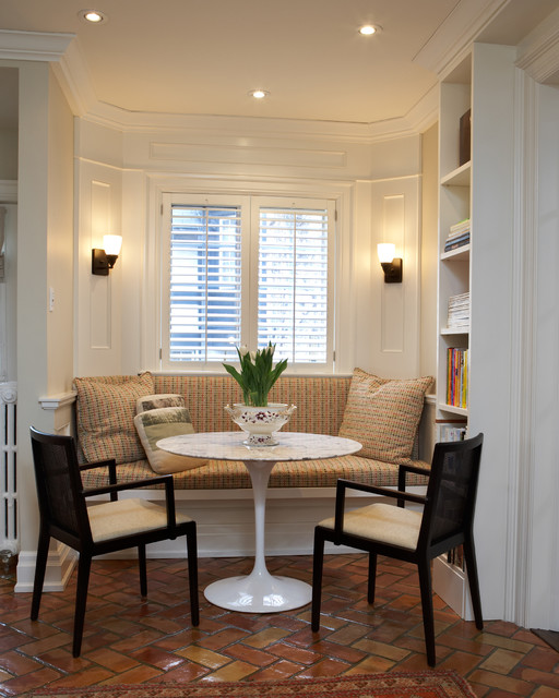 Elegant Cocktail Nook with Eclectic Furniture #kitchen #bench #decorhomeideas