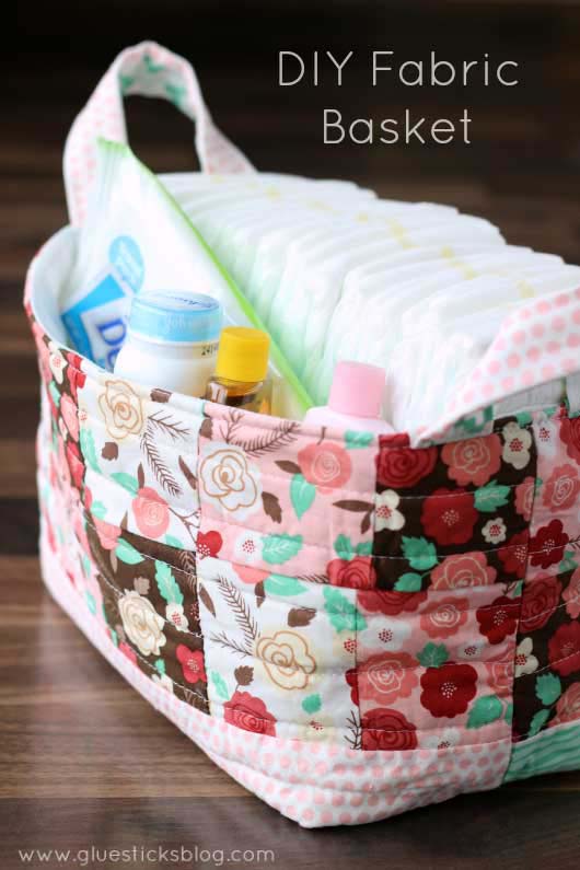 Fabric Diaper Bag #diy #fabric #organizers #storage #decorhomeideas