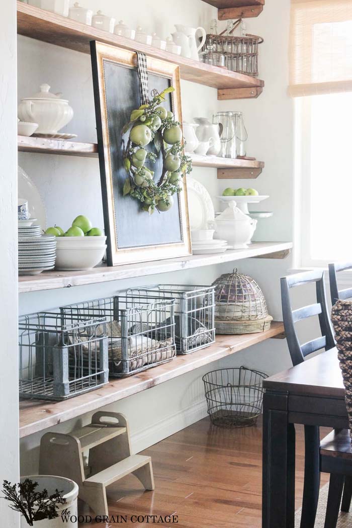 Farm Fresh Dining Room Storage Ideas #diningroom #storage #decorhomeideas