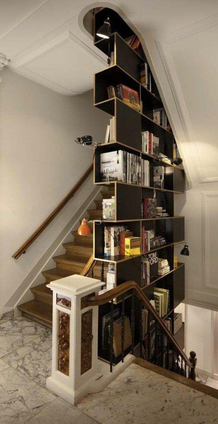 Floor to Ceiling Media Storage #spacesaving #storage #organization #decorhomeideas