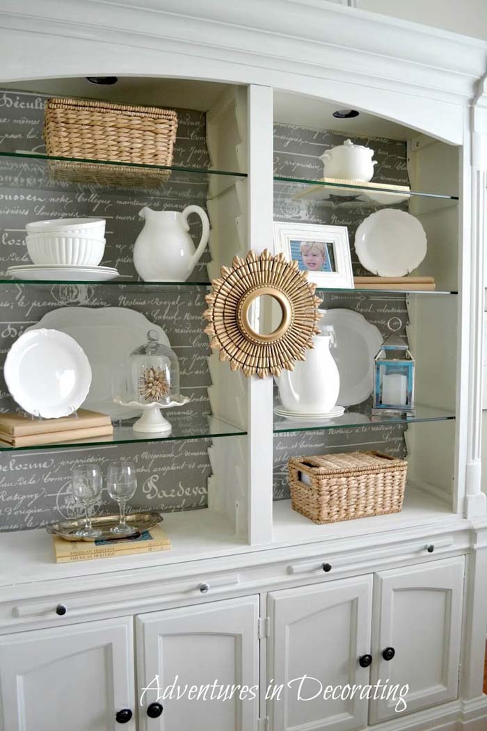 French Provincial Inspired Open Display #diningroom #storage #decorhomeideas