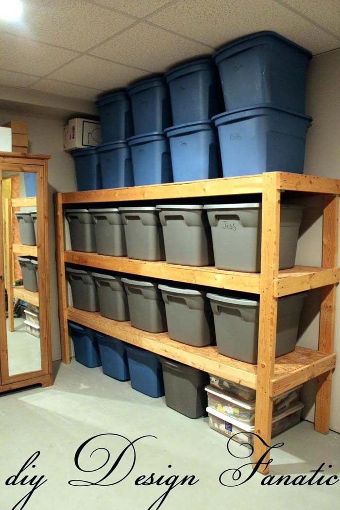 Garage Organization Ideas with Bins #garage #organization #declutter #decorhomeideas