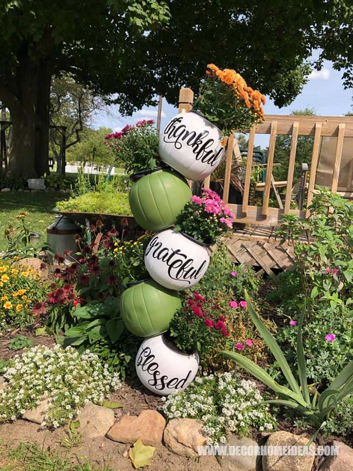 Halloween Decor Thankful Grateful Blessed Outdoor