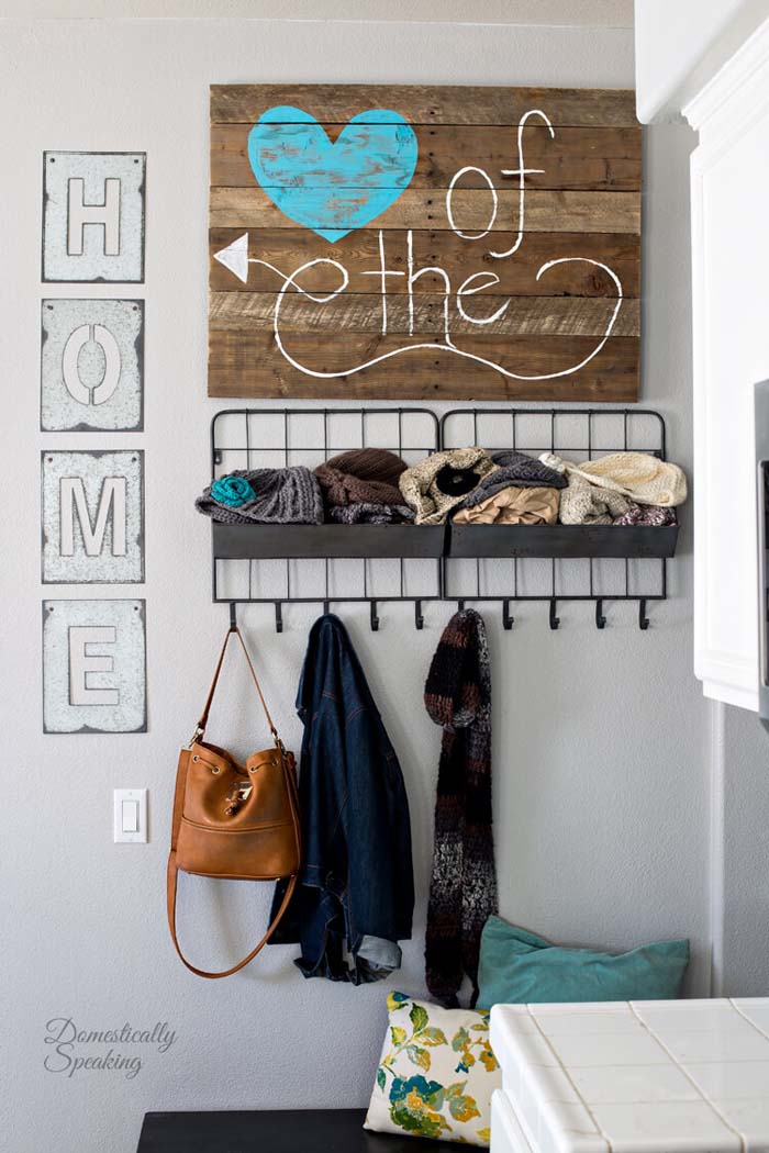 Heart of the Home DIY Sign #diy #pallet #sign #decorhomeideas