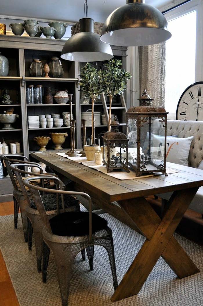 Industrial Design Dining Room Layout #diningroom #storage #decorhomeideas