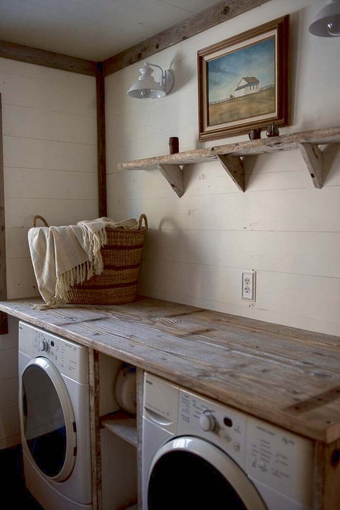 Little Laundry on the Prairie #laundryroom #small  #design #decorhomeideas