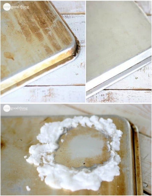 Make Your Old Cookie Sheets Look Like NEW #hacks #restore #houseitems #decorhomeideas