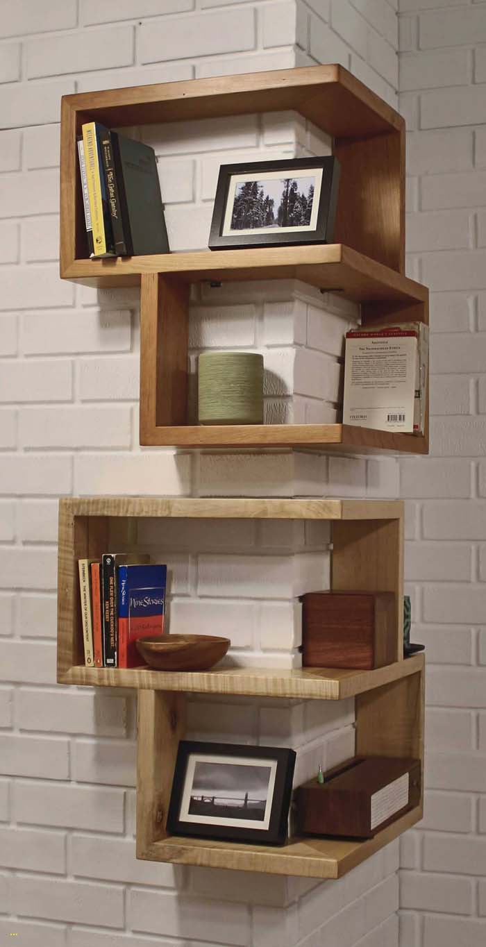 Modern Cube Floating Shelves #storage #corner #organization #decorhomeideas