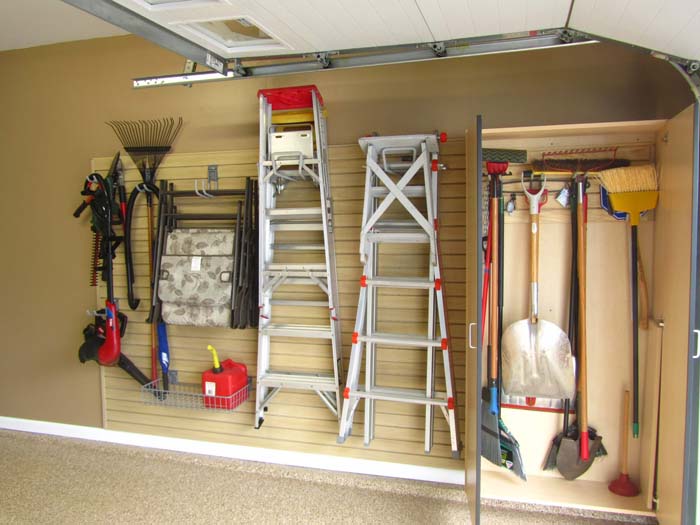 No Tool Shed Required Garage Layout #garage #organization #declutter #decorhomeideas