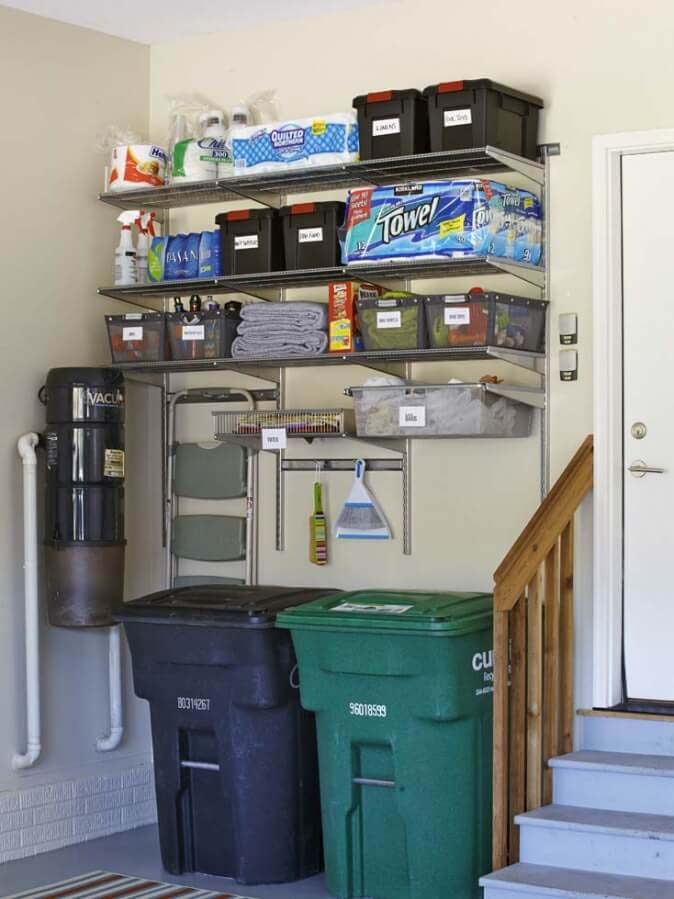 Put a Pantry in Your Garage #garage #organization #declutter #decorhomeideas