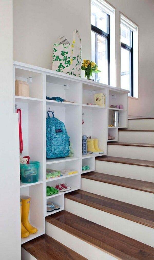 Ready for School Entryway Cubbies #spacesaving #storage #organization #decorhomeideas