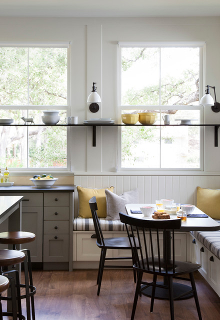 Sunny Window Bench Breakfast Nook #kitchen #bench #decorhomeideas