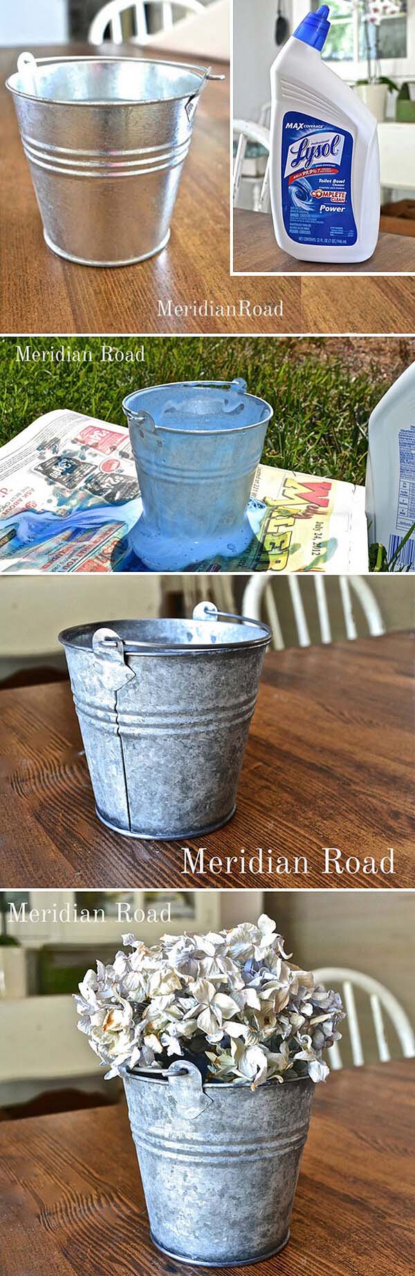 Table Decorations Featuring Rustic Buckets #galvanized #tub #bucket #decorhomeideas