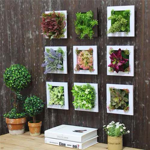 Tiny Framed Plants #houseplant #wall #decor #decorhomeideas