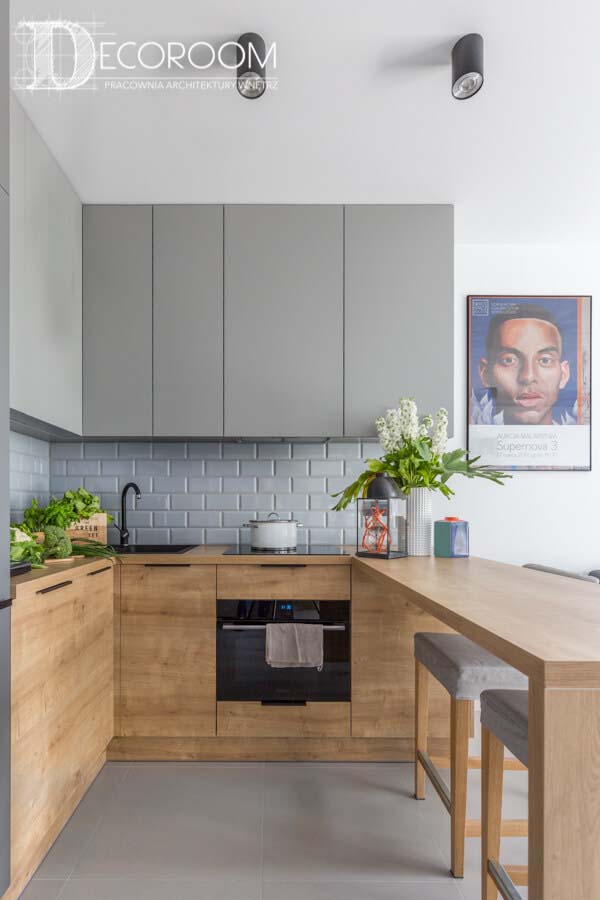 Unique Wood With Slate #small #kitchen #design #decorhomeideas