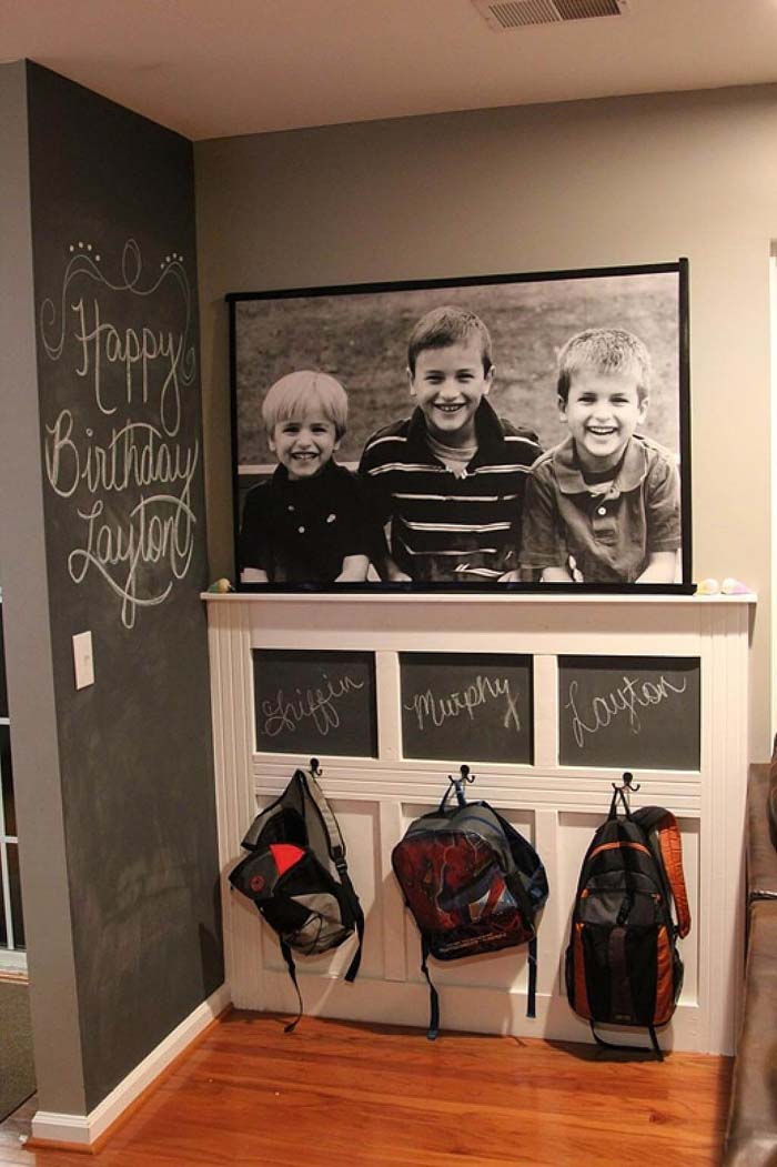 Writing Boards For Personalized Hooks #storage #mudroom #organization #decorhomeideas