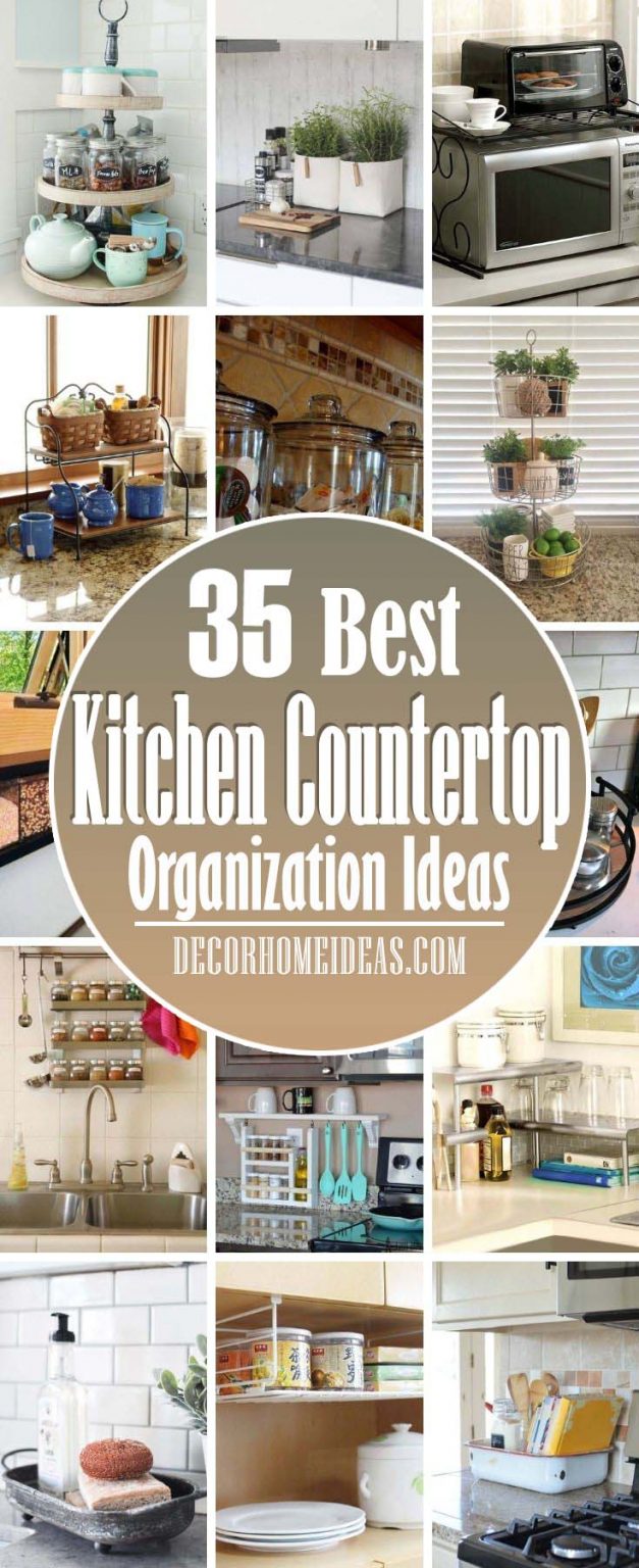 35 Smart Kitchen Countertop Organization Ideas To Free Up More Space