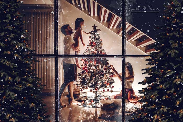 Christmas Window Frame Overlay #Christmas #window #decorations #decorhomeideas