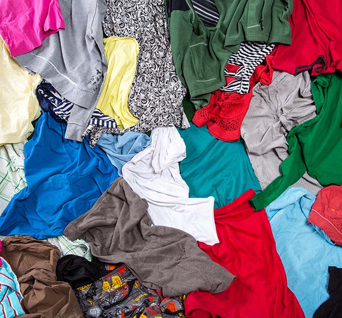 Colorful Messy Laundry