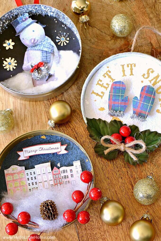 DIY Vintage Christmas Ornaments #Christmas #vintage #diy #decorhomeideas